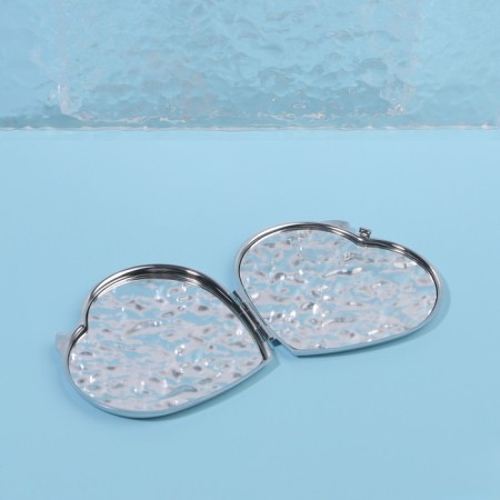 Folding mirror, 7 × 6 cm, silver color-2