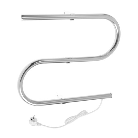Electric heated towel rail, S-shaped, 420x500 mm, right