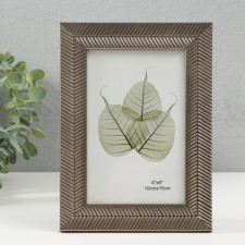 Фоторамка пластик 10х15 см "Серебряный колос" 13,5х18,7 см