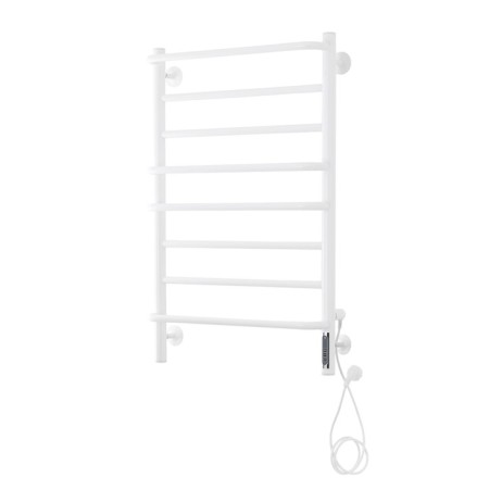 Domoterm electric heated towel rail "Orpheus" P8, 500x800 mm, right, white matte