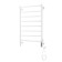 Domoterm electric heated towel rail "Orpheus" P8, 500x800 mm, right, white matte