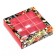 Box for 9 sweets with a shell, "flowers" 13.8 x 13.8 x 3.8