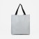 A backpack with a zipper, an outer pocket, a set of a chover, bag, color gray
