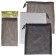 Nylon bag, for storage, 27 × 30 cm, with ties, mix, "microdist"