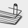 Bath shelf straight, 34 × 11.5 × 4.5 cm, black color