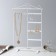 Comodes stand for earrings, 22.5 × 35 cm, white color