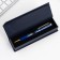 Pen in the gift case “Golden Teacher”, metal, blue paste, writing node 1.0 mm