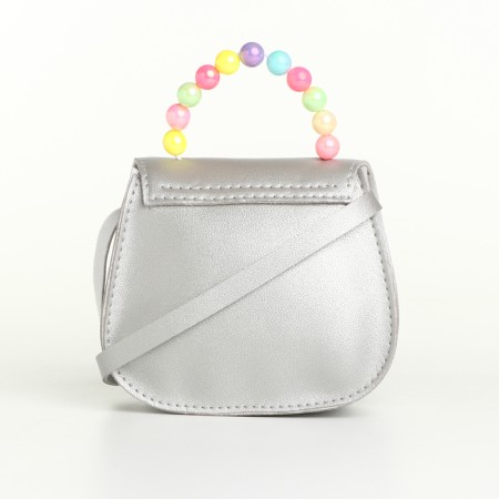 Baby bag on a valve, silver color-1