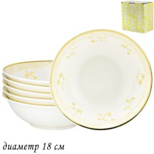 Set of salad bowls Lenardi Damask, D = 18 cm, 6 pcs