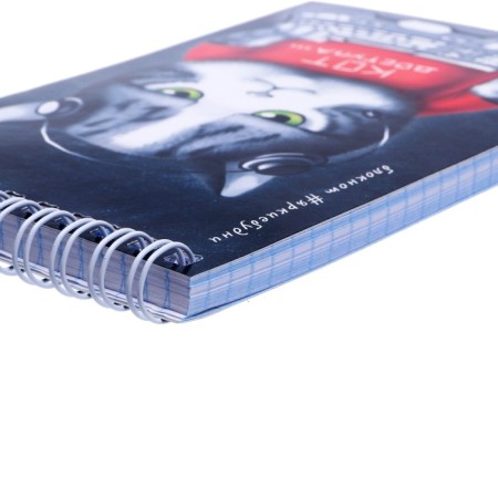Notepad A6, 80 sheets on the crest "Anime Cat", cover shaking cardboard, UV-fluid, perforation, OFSET BOLOK 65G/m2-1