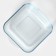 Glass form for baking, 20 × 20 × 6.6 cm