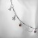 Choker "crescent" phases of the moon, colored in silver, 35 cm