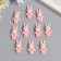 Decor for creativity Plastic "Pink Bunny with a Heart" 3x1 cm