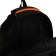 Youth backpack on a zipper, 4 pockets, black color/orange
