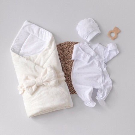 Kinderlitto “New Starks” discharge kit, 4 items, height 50-56 cm, color milk