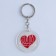Acrylic keychain with a joke "Wine took over", Diam. 4.5 cm