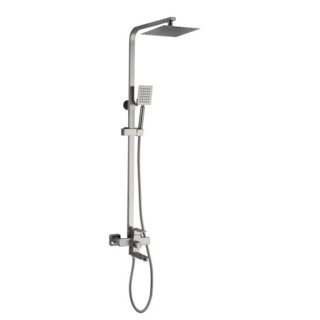 The shower system "RMS" SUS125-009DK, tropical shower, stainless steel, satin
