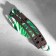 Wooden souvenir "Babochka. Cerambit", Green
