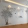 Interior stickers "tree", mirror, decor on the wall, panel 130 x 250 cm