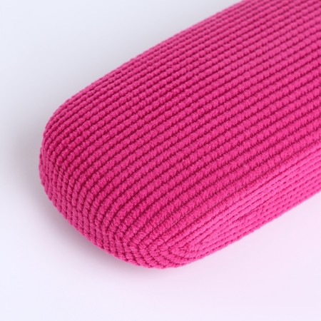 Case for glasses on the cracker, length 16 cm, pink color-2