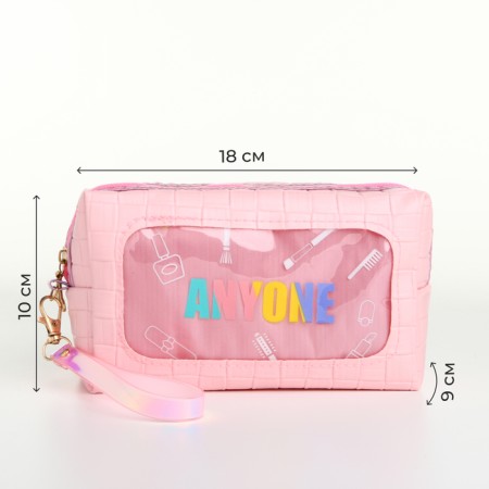 Lightning cosmetic bag, pink color-1