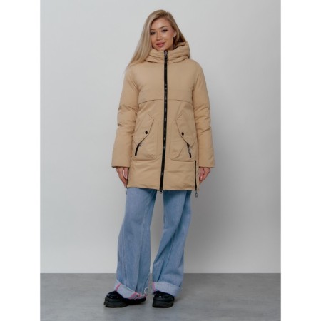 Women's winter jacket, size 48, mustard color