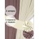 Set of curtains "Canvas", size 200x250 cm, 2 pcs, dusty rose, milk