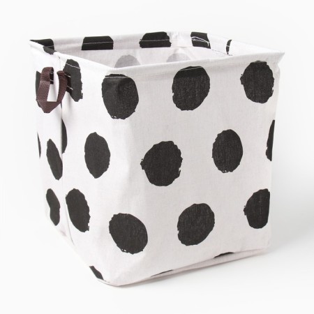 Textile basket of the shade color is black/white, 32*32*32 cm-1