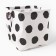 Textile basket of the shade color is black/white, 32*32*32 cm