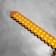 Wooden souvenir "Sword", 19.5x56.5x1.2 cm, pixel, golden