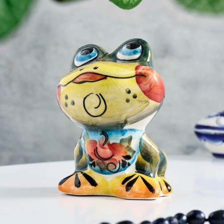 Сувенир "Квакушка", гжель, цвет-2