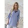 Female blouse, size 50, blue color