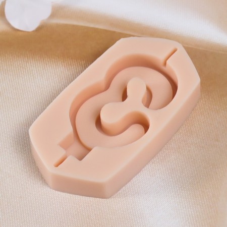 Mold for a candle "three" 4x8.5x1 cm-2