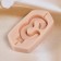Mold for a candle "three" 4x8.5x1 cm