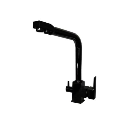 Fashun A4355-7 kitchen mixer, single-leaf, with output for drinking water, black