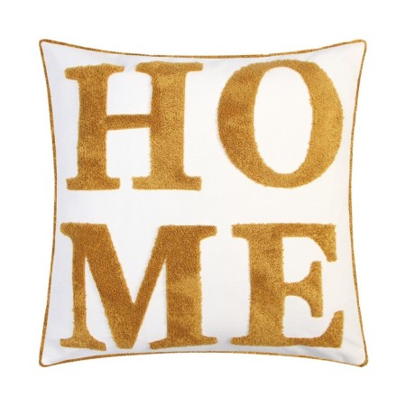Decorative pillowcase "Ethel" Boho Home, 45x45 cm, mustard color
