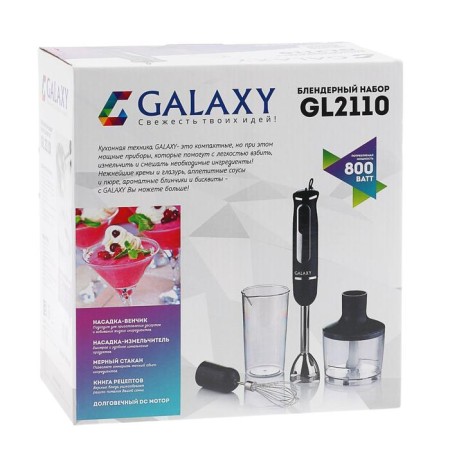 Galaxy Gl 2110 Bleader, Immersh, 800 W, 0.86 L, 2 speeds, black-4