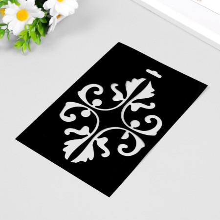 Plastic stencil "Vintage" 14.5x20cm-1