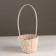 Wicker basket, d13x9xh330cm, white, bamboo