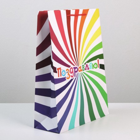 Gift package laminated, packaging, “congratulations”, l 28 x 38 x 9 cm-3