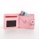 Wallet on the button, pink color