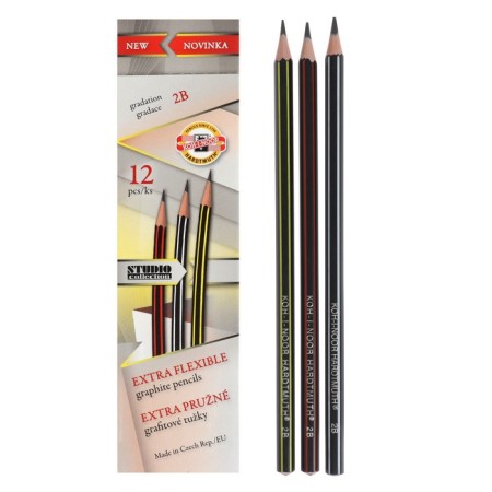 Chernographic pencil Koh-I-Noor 1697 2B, plastic, mix