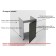 Cabinet for sink loft, 500x503x820, dark concrete