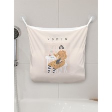 Organizer in a bath on suction cups “tea drinking with a cat”, for storing toys and trifles, size 33x39 cm