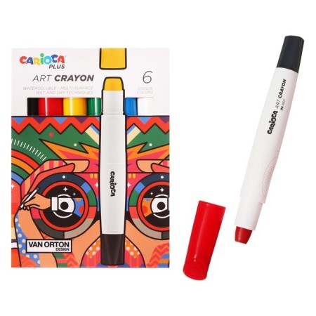 Family crafts 6 colors, Carioca Plus ", premium bright, soft, cardboard, euro suspension