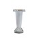 Furniture support, adjustable, cone -shaped, h = 80 mm, chromium color