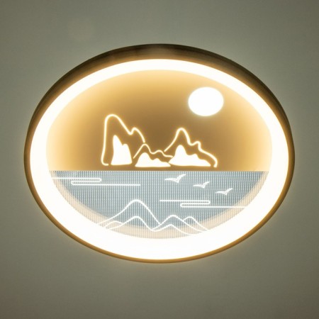 Luer with DPD "mountains" LED 160W dark blue-white 48.5x48.5x6.5 cm Bayerlux-4