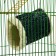 Suspended fur tunnel for rodents, 19 x 12 x 13 cm, blue