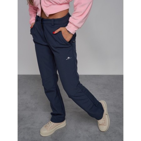 Sports female trousers, size 42, blue color-16