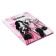 College-wiper in a solid cover 7BC, A5, 64 sheets, stylish girl, cage block, glossy lamination
